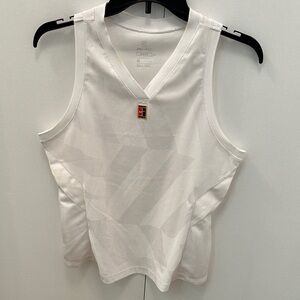 Women's Nike Court Tennis White Sleeveless Top Size L